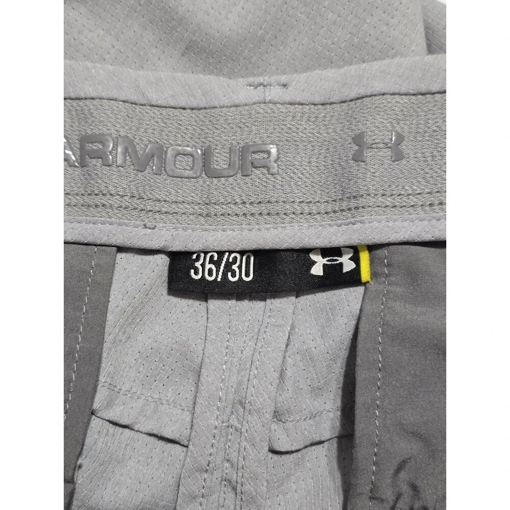 Under Armour Performance Golf Pants Men's 36x30 Gray Straight Leg Stretch